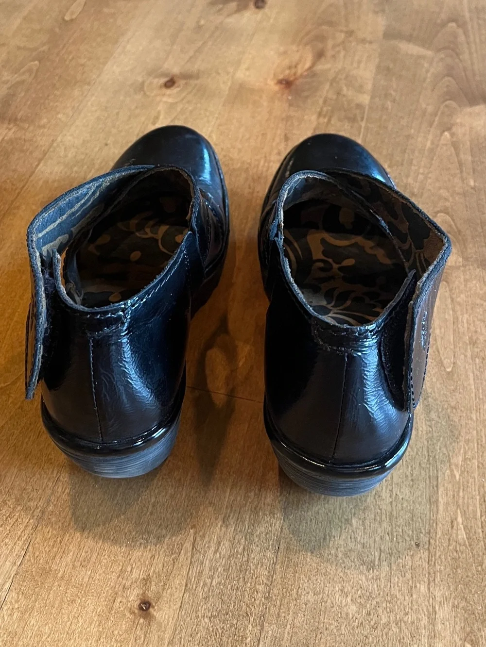 Fly London Black Women's Wedge Mary Jane Comfort Shoes